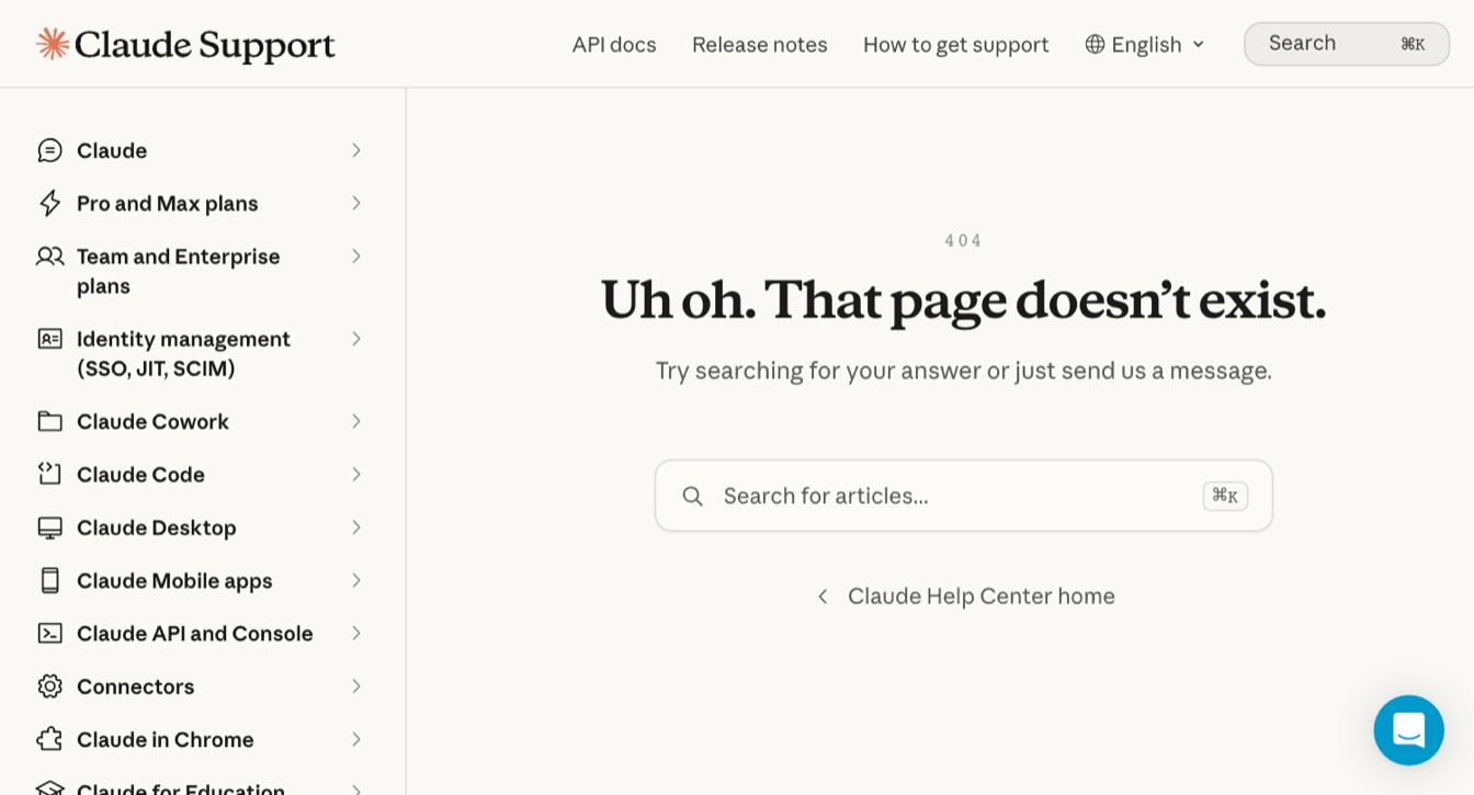 The address of Anthropic's help article on styles, which Engadget linked in August 2025, as it loaded in October 2026.