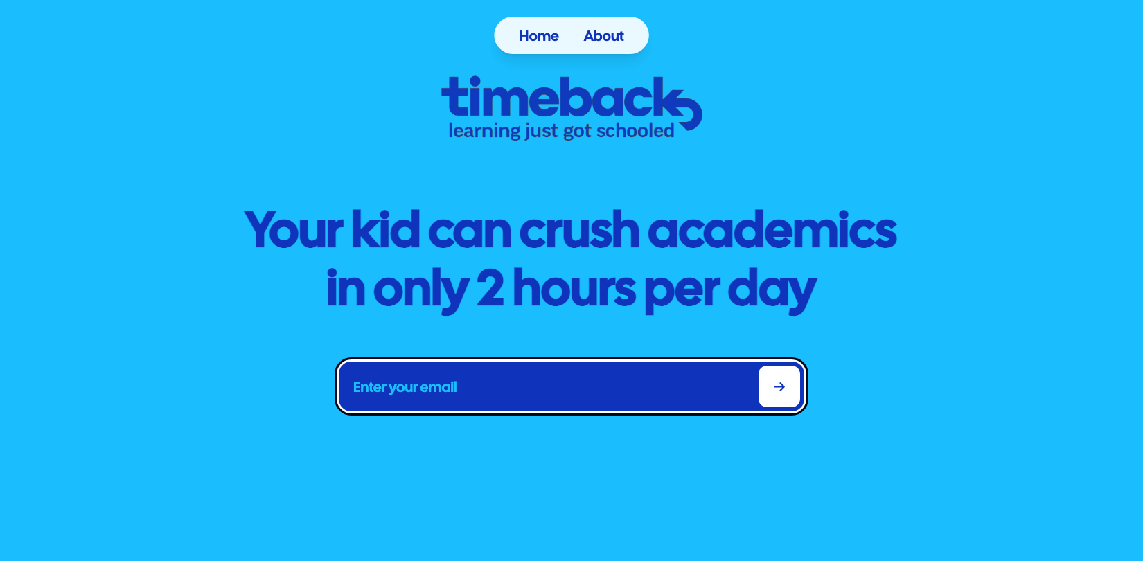 Timeback's public site on October 4, 2026.